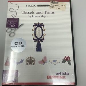 SEALED Studio Bernina Artista TASSELS AND TRIMS Louisa Meyer 768 Embroidery CD
